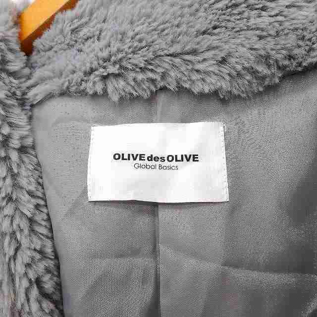 中古】オリーブデオリーブ OLIVE des OLIVE フェイクファー コート