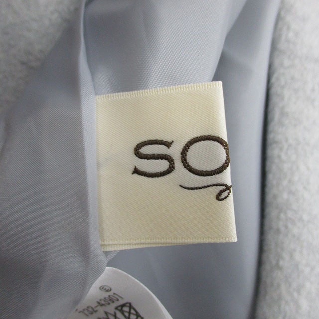 中古】スープ SOUP フード コート ショート シングル シンプル 15  