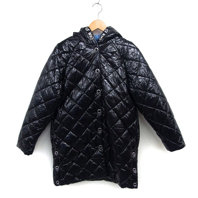 【中古】未使用品 ザラ ZARA タグ付き 子供服 中綿 コート アウター ミドル キルティング フード スナップボタン 