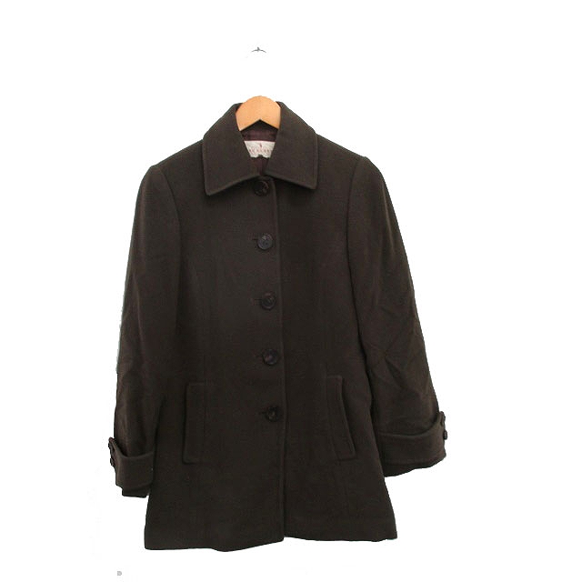 中古】トラサルディ TRUSSARDI ステンカラーコート ミドル丈 ウール 中古】トラサルディ TRUSSARDI ステンカラーコート ミドル丈 ウール