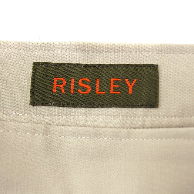 中古】リズレー RISLEY ジップ ロング ナロースカート 38 オフホワイト