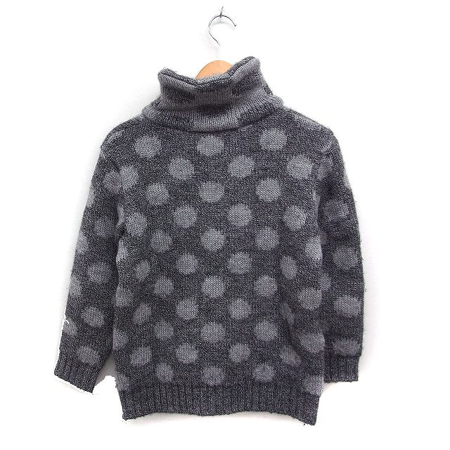 中古】アンダーカバー UNDERCOVER ドット柄 ジップアップ ニット