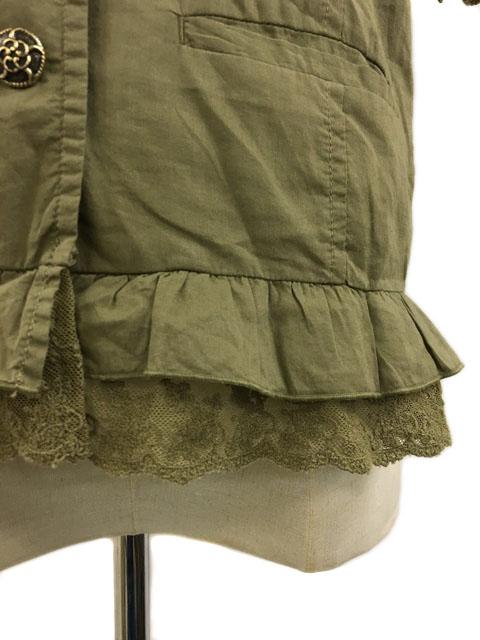 中古 アクシーズファム Axes Femme シャツ ブラウス レース リボン フリル パフスリーブ 半袖 M 緑 グリーンの通販はau Pay マーケット ブランド古着のベクトル