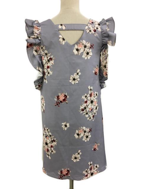 中古 クチュールバイロジータ Couture By Rojita ワンピース ミニ 花柄 フリル ノースリーブ F 紫 白の通販はau Pay マーケット ブランド古着のベクトル