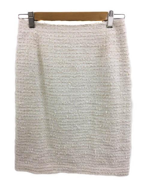 中古 アナイ Anayi スカート タイト ひざ丈 ラメ 38 白 ベージュ ホワイト レディースの通販はau Pay マーケット ブランド古着のベクトル