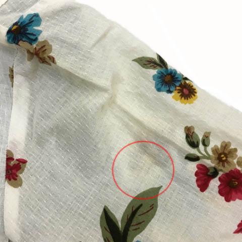 中古 アミナ Amina ワンピース フォークロア 花柄 刺繍 七分袖 白 赤 ホワイト レッド レディースの通販はau Pay マーケット ブランド古着のベクトル