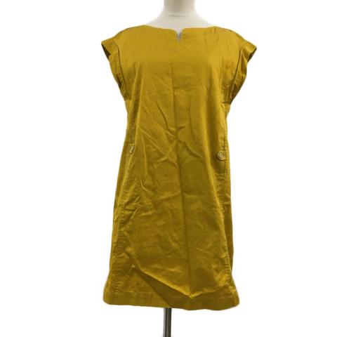 中古 ヒューマンウーマン Human Woman ワンピース Iライン ミニ フレンチスリーブ M 黄 イエロー レディースの通販はau Pay マーケット ブランド古着のベクトル