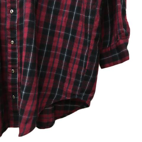 中古 イーハイフンワールドギャラリー Pd ワンピース シャツ ミニ チェック 長袖 F 赤 黒 レッド ブラックの通販はau Pay マーケット ブランド古着のベクトル