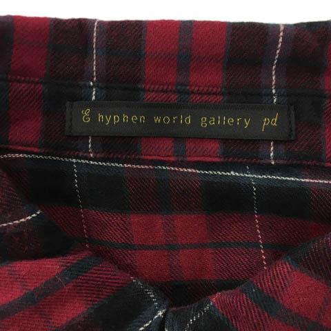 中古 イーハイフンワールドギャラリー Pd ワンピース シャツ ミニ チェック 長袖 F 赤 黒 レッド ブラックの通販はau Pay マーケット ブランド古着のベクトル