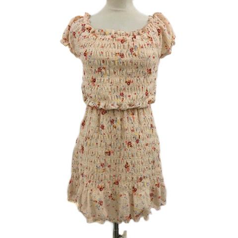 中古 スナイデル ワンピース ミニ オフショルダー 花柄 ウエストゴム 半袖 F ピンク 赤 レッド レディースの通販はau Pay マーケット ブランド古着のベクトル