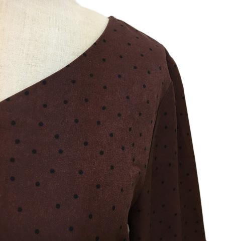 中古 ロペピクニック Rope Picnic ワンピース フレア ロング 長袖 ドット 38 エンジ 黒 ブラック レディースの通販はau Pay マーケット ブランド古着のベクトル