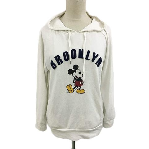 中古 ディズニー パーカー スウェット プルオーバー フード プリント ロゴ 長袖 M 白 紺 ホワイト ネイビーの通販はau Pay マーケット ブランド古着のベクトル