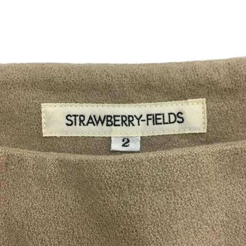 中古 ストロベリーフィールズ スカート フレア ひざ丈 ボックスプリーツ リボンベルト付き ウール 2 ベージュ の通販はau Pay マーケット ブランド古着のベクトル