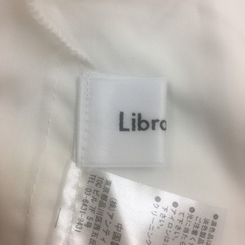 中古】リブラキュー Libra Cue シャツ ブラウス スタンドカラー 長袖