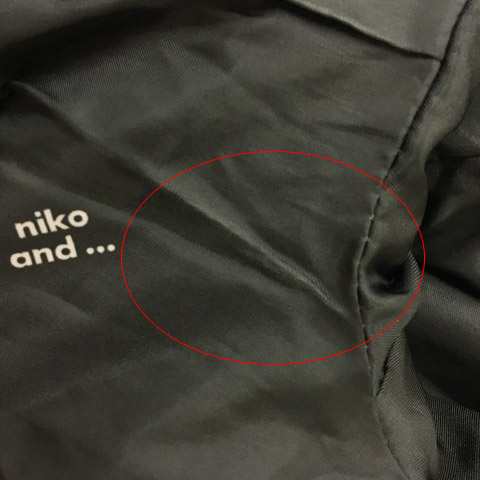 中古】ニコアンド Niko and.. コート チェスター ロング 比翼