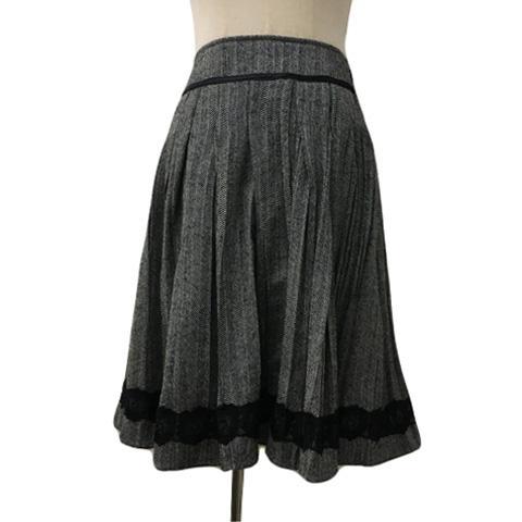 ドゥロワー ラメプリーツスカート Drawerプリーツラメスカート