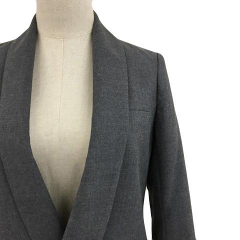 中古】未使用品 ナイン NINE ジャケット ショールカラー シングル 無地