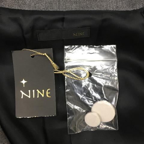 【中古】未使用品 ナイン NINE ジャケット ショールカラー シングル 無地 センターベント 長袖 F グレー レディース 中古】未使用品 ナイン NINE ジャケット ショールカラー シングル 無地