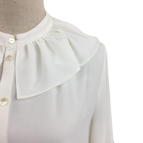 中古】未使用品 アーペーセー A.P.C. ブラウス シャツ バンドカラー  