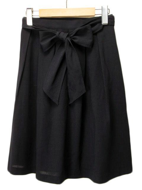 Karl Park Lane カールパークレーン フレア ロング スカート sizeL/紺