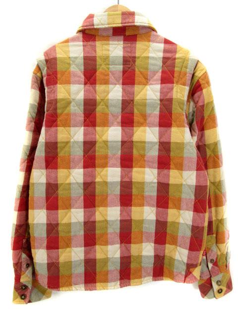 中古 リーバイス Levi S ジャケット ボタンダウン チェック キルティング M 赤 オレンジ メンズの通販はau Pay マーケット ブランド古着のベクトル