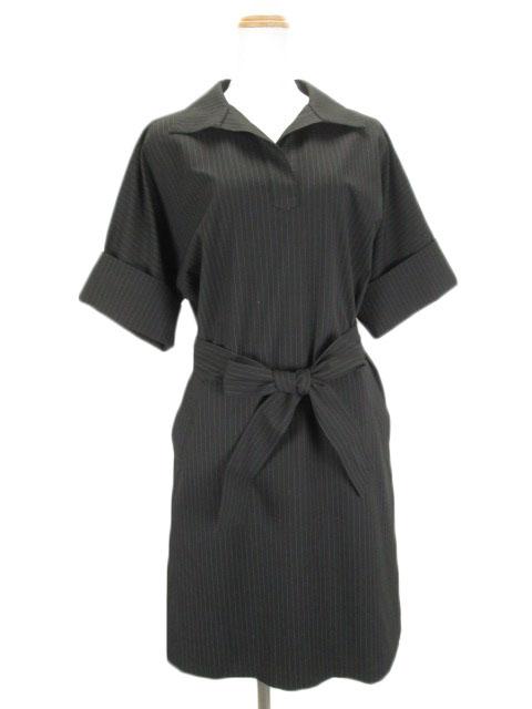 中古 シップス Ships ワンピース ストライプ スキッパー 五分袖 S 黒 レディースの通販はau Pay マーケット ブランド古着のベクトル