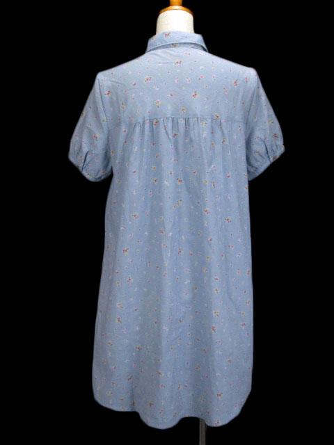 中古 ショコラフィネローブ Chocol Raffine Robe ワンピース シャツワンピ 花柄 半袖 青 レディースの通販はau Pay マーケット ブランド古着のベクトル