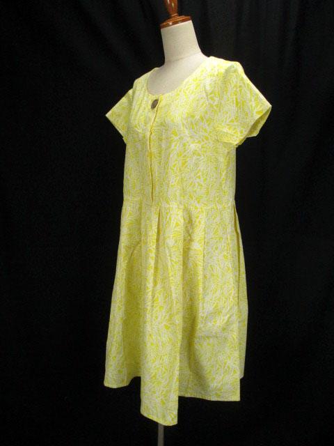 中古 フィンレイソン Finlayson シロップ フェリシモ ワンピース タック テキスタイル 半袖 L 黄 白 レディースの通販はau Pay マーケット ブランド古着のベクトル