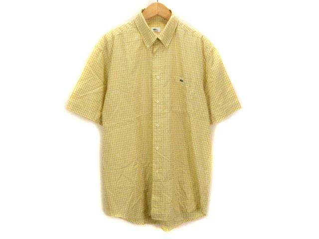 中古 ラコステ Lacoste シャツ ボタンダウン チェック 半袖 4 国内正規 黄 イエロー メンズの通販はau Pay マーケット ブランド古着のベクトル