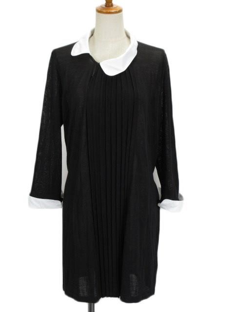 中古 ドゥクラッセ Doclasse ワンピース ニット 2way タック リボン ウール混 Xl 黒 ブラック レディースの通販はau Pay マーケット ブランド古着のベクトル