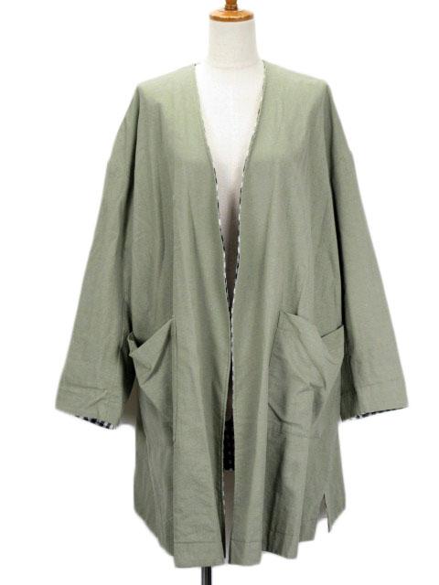 中古 Rivet Surge リベットアンドサージ カーディガン リバーシブル チェック コットン リネン F 緑 レディースの通販はau Pay マーケット ブランド古着のベクトル