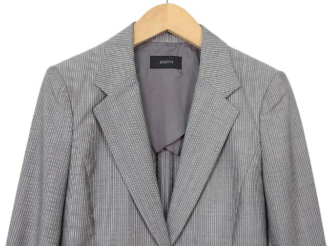 中古 ジョセフ Joseph スーツ ジャケット テーラード パンツ ストライプ ウール 36 グレー レディースの通販はau Pay マーケット ブランド古着のベクトル