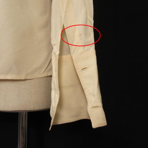 【中古】シャネル CHANEL ヴィンテージ ブラウス シャツ ロゴ 長袖 シルク 34 フランス製 ベージュ レディース 中古】シャネル CHANEL ヴィンテージ ブラウス シャツ ロゴ 長袖