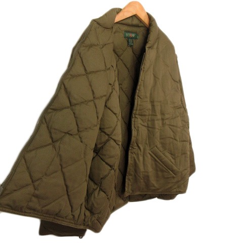 【中古】ジェイクルー J.CREW 90s ビンテージ ライナー ジャケット ベスト 2way ダックダウン L カーキ メンズ｜au PAY  マーケット