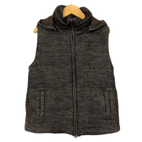 【中古】ギャップ GAP ダウンベスト ウール S 黒 ブラック レディース
