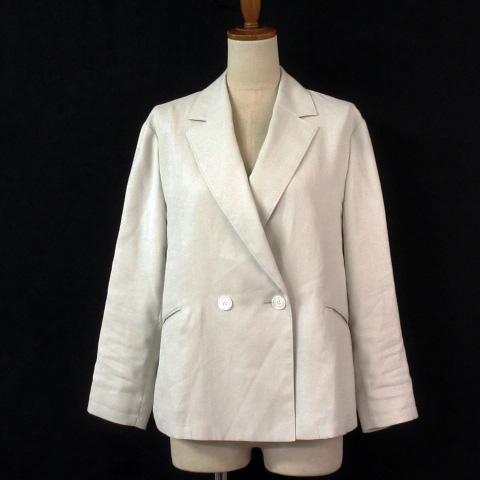 【中古】ボールジー BALLSEY トゥモローランド ライトカルゼ ダブルブレストジャケット 34 ベージュ レディースの通販は 7,990円
