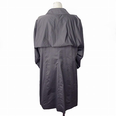 【中古】エスカーダ ESCADA スプリングコート デザインスリーブ 38 グレー レディース_2