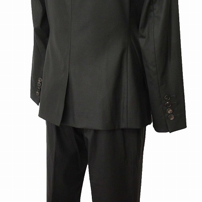 【中古】バジーレ BASILE 28 パンツスーツ セットアップ ジャケット ウール 40 ブラック 黒 レディース_5