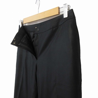 【中古】バジーレ BASILE 28 パンツスーツ セットアップ ジャケット ウール 40 ブラック 黒 レディース_8