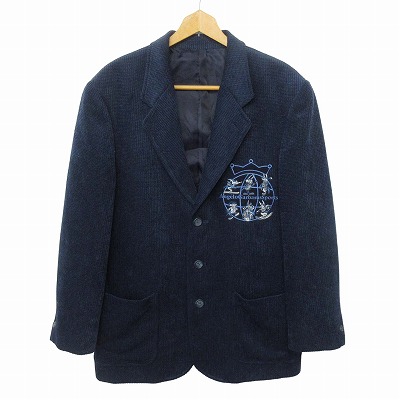 【中古】アンジェロガルバス ANGELO GARBASUS ジャケット コーデュロイ ワッペン M 紺 メンズ