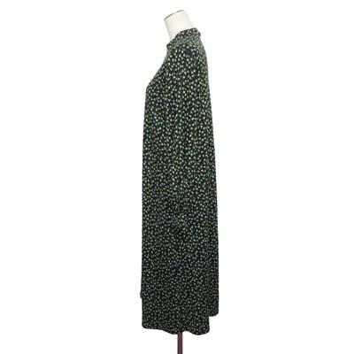 【中古】MUSE BY ROCHAS ミューズ バイ ロシャス プルミエール ワンピース 花柄 ロング 9 黒 レディース_1