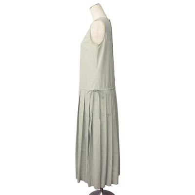 【中古】インゲボルグ INGEBORG セットアップ ワンピース 七分袖ジャケット ギンガムチェック M 緑 レディース_5