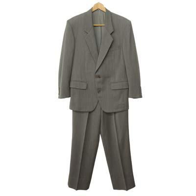 【中古】クリスチャンディオール Christian Dior 90s スーツ セットアップ 2ボタン グレー メンズ