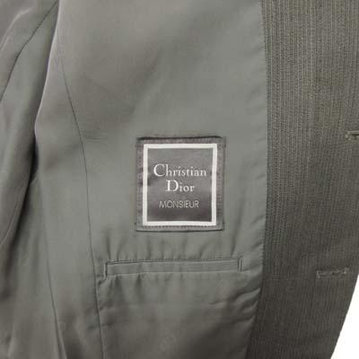 【中古】クリスチャンディオール Christian Dior 90s スーツ セットアップ 2ボタン グレー メンズ_2