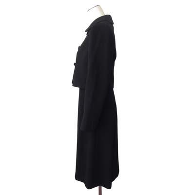 【中古】クロエ CHLOE ブラックフォーマル セット ジャケット ショート丈 ワンピース 半袖 9AR 黒 ブラック レディース_2