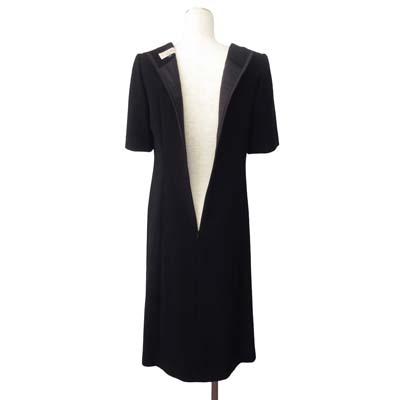 【中古】クロエ CHLOE ブラックフォーマル セット ジャケット ショート丈 ワンピース 半袖 9AR 黒 ブラック レディース_6