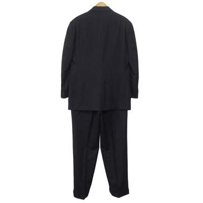【中古】ブルックスブラザーズ BROOKS BROTHERS スーツ セットアップ ストライプ ジャケット パンツ 37SHT 31W 紺 メンズ_1