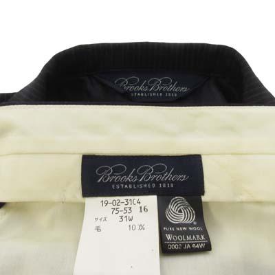 【中古】ブルックスブラザーズ BROOKS BROTHERS スーツ セットアップ ストライプ ジャケット パンツ 37SHT 31W 紺 メンズ_6