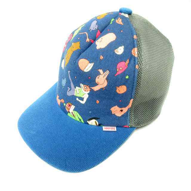 中古 キャップ ベースボール 野球帽 イラスト ストレッチ ナイロン 帽子 青 Nk レディースの通販はau Wowma 会員別クーポン対象 ブランド古着のベクトル