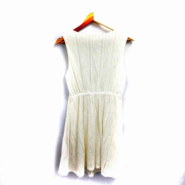 中古 アルシーヴ Archives ワンピース ひざ丈 ノースリーブ クルーネック レース ナイロン混 M アイボリー Nm レディースの通販はau Pay マーケット ブランド古着のベクトル